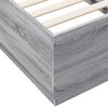 vidaXL Cadre de lit sans matelas sonoma gris 75x190 cm