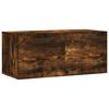 vidaXL Armoire murale ch&ecirc;ne fum&eacute; 80x36,5x35 cm bois d'ing&eacute;nierie