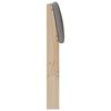 vidaXL T&ecirc;te de lit capitonn&eacute;e Taupe 120 cm Pin massif