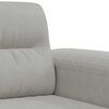 vidaXL Canap&eacute; &agrave; 3 places Gris clair 180 cm Tissu microfibre