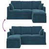 vidaXL Canap&eacute; Bleu Dimensions globales: 178 x 134 x 80 cm (l x P x H)