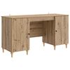 vidaXL Bureau Ch&ecirc;ne artisanal Bois d'ing&eacute;nierie 142,5 x 50 x 75 cm
