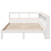 vidaXL Lit biblioth&egrave;que sans matelas blanc 160x200 cm bois pin massif