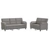 vidaXL Ensemble de Canap&eacute;s 2 pcs Gris clair Velours
