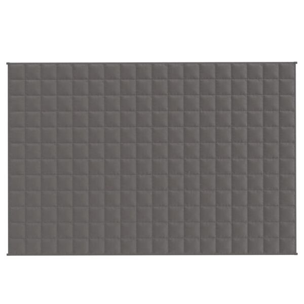 vidaXL Couverture lest&eacute;e Gris 122x183 cm 9 kg Tissu