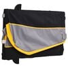 vidaXL Remorque de v&eacute;lo noir et jaune 45 kg fer