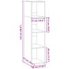 vidaXL Buffet blanc 30x41x124 cm bois d'ing&eacute;nierie