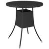 vidaXL Salon de jardin 7 pcs avec coussins R&eacute;sine tress&eacute;e Noir
