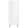 vidaXL Buffet Blanc brillant 69,5x34x90 cm Bois d'ing&eacute;nierie