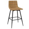 vidaXL Tabourets de bar lot de 2 marron velours
