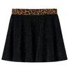 Jupe pour enfants avec ceinture l&eacute;opard noir 92