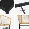 vidaXL Ensemble de salle &agrave; manger pour jardin 7 pcs Marron polyrotin