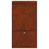 vidaXL Bo&icirc;te de d&eacute;p&ocirc;t de colis Rouill&eacute; 44 x 22 x 82 cm Acier patin&eacute;