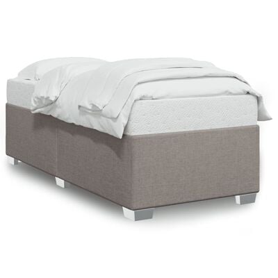 vidaXL Cadre de lit sans matelas taupe 90x190 cm tissu