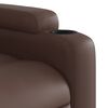 vidaXL Fauteuil de massage inclinable électrique marron similicuir