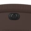 vidaXL Fauteuil inclinable &eacute;lectrique marron similicuir