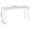 vidaXL Banc de jardin Anthracite 100 x 28 x 45cm Acier