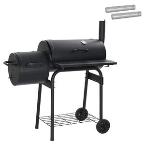 vidaXL Grill ext&eacute;rieur 103 x 60 x 113 cm Acier Noir