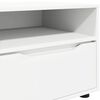 vidaXL Meuble TV avec tiroir Blanc 100 x 48 x 43 cm Bois d'ing&eacute;nierie