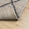 vidaXL Tapis shaggy &agrave; poils longs moderne beige anthracite 60x110 cm