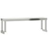 vidaXL &Eacute;tag&egrave;re de table de travail 110x30x35 cm inox