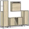 vidaXL Ensemble de meubles de salle de bain 4 pcs ch&ecirc;ne sonoma
