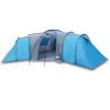 vidaXL Tente familiale &agrave; d&ocirc;me 12 personnes bleu imperm&eacute;able