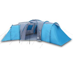 vidaXL Tente familiale &agrave; d&ocirc;me 12 personnes bleu imperm&eacute;able