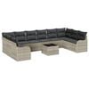 vidaXL Ensemble de canap&eacute; de jardin Gris clair 55 x 55 x 37 cm