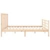 vidaXL Cadre de lit sans matelas 200x200 cm bois massif de pin