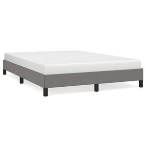 vidaXL Cadre de lit sans matelas gris fonc&eacute; 140x200 cm tissu