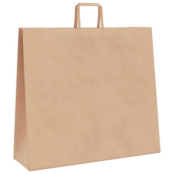 vidaXL Sacs en papier 250 pcs avec poign&eacute;es marron 54x15x49 cm