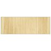 vidaXL Tapis rectangulaire naturel clair 70x200 cm bambou