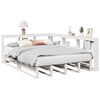 vidaXL Lit biblioth&egrave;que sans matelas blanc 140x200 cm bois pin massif