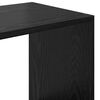 vidaXL Biblioth&egrave;que Ch&ecirc;ne noir 137,5 x 29 x 137,5 cm Bois d'ing&eacute;nierie