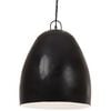 vidaXL Lampe suspendue industrielle 25 W Noir Rond 42 cm E27