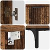 vidaXL Ensemble de mobilier de salle de bain avec tiroir Bois Ancien