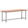 vidaXL Dessus de bureau 150x55x2,5 cm bois massif de h&ecirc;tre