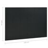 vidaXL Cloison de s&eacute;paration 6 panneaux Noir 240x180 cm Acier