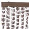 vidaXL Moustiquaire Taupe et blanc 100x220 cm Chenille