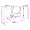 vidaXL Buffet ch&ecirc;ne sonoma 101x35x70 cm bois d'ing&eacute;nierie