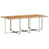 vidaXL Ensemble &agrave; manger de jardin et coussins 13 pcs beige