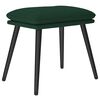 vidaXL Chaise de relaxation avec tabouret Vert fonc&eacute; Tissu