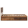 vidaXL Cadre de lit Bois ancien 135 x 190 cm Pin massif