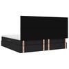 vidaXL Lit avec rangement et matelas Noir 200 x 200 cm Polyester