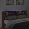 vidaXL T&ecirc;te de lit Ch&ecirc;ne brun 200 x 16,5 x 103,5 cm Bois d'ing&eacute;nierie