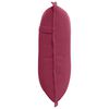 vidaXL Coussin de Dos Bordeaux 50 x 45 cm Tissu en velours c&ocirc;tel&eacute;