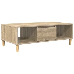 vidaXL Table basse Ch&ecirc;ne Sonoma 102 x 55 x 35 cm Bois d'ing&eacute;nierie