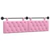 vidaXL T&ecirc;te de lit suspendue Rose Tissu