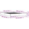 vidaXL Cadre de lit sans matelas ch&ecirc;ne sonoma 140x190 cm